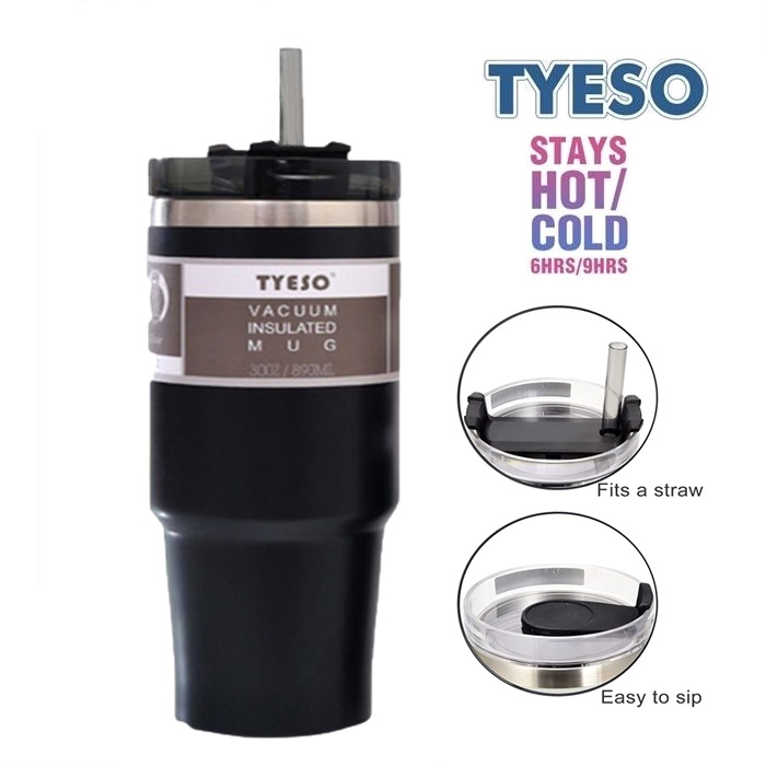 Buy Tyeso 890ML Tumbler Drinkware Thermos Coffee Cup Thermal Cups for